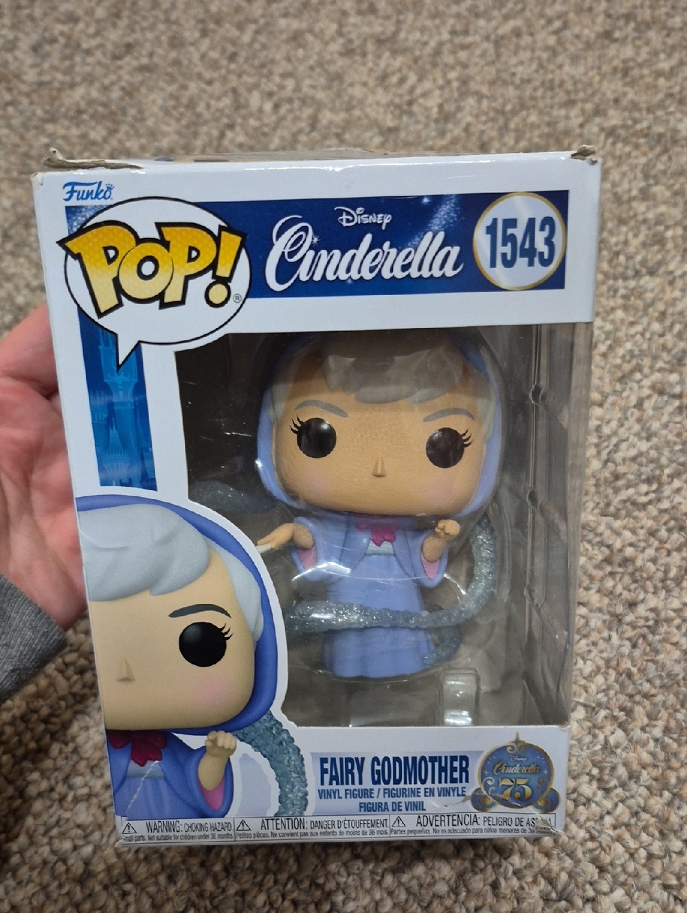 Funko Pop! Disney Cinderella Fairy Godmother Vinyl Figure 1543- Opened Box - Picture 1 of 3